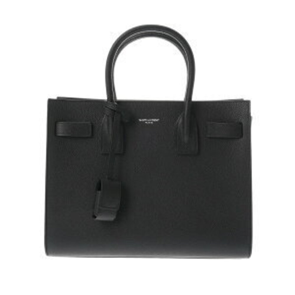 Saint Laurent Sac de Jour Baby Gray Grained Leather Handbag Bag